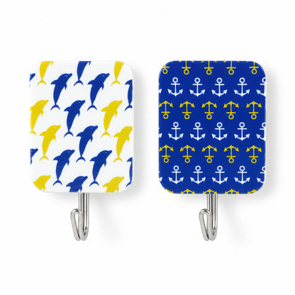Cartoon Adhesive Wall Hooks for Home Drill Free Wall and Door (2 Pc)