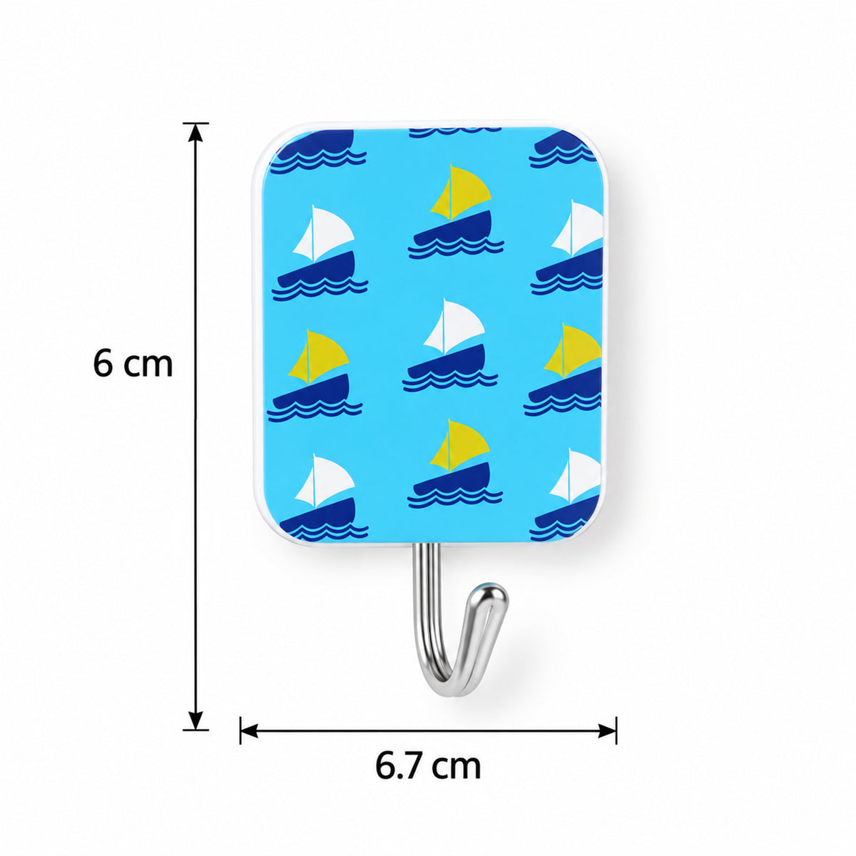 Cute Cartoon Adhesive Hooks for Home Kitchen, Bathroom, Bedroom Wall (2 Pc Set)