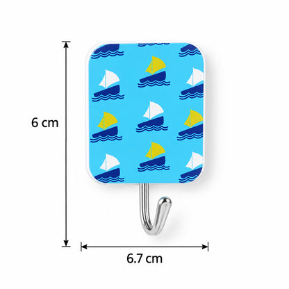 Cute Cartoon Adhesive Hooks for Home Kitchen, Bathroom, Bedroom Wall (2 Pc Set)