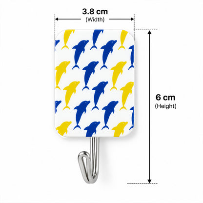 Cartoon Adhesive Wall Hooks for Home Drill Free Wall and Door (2 Pc)