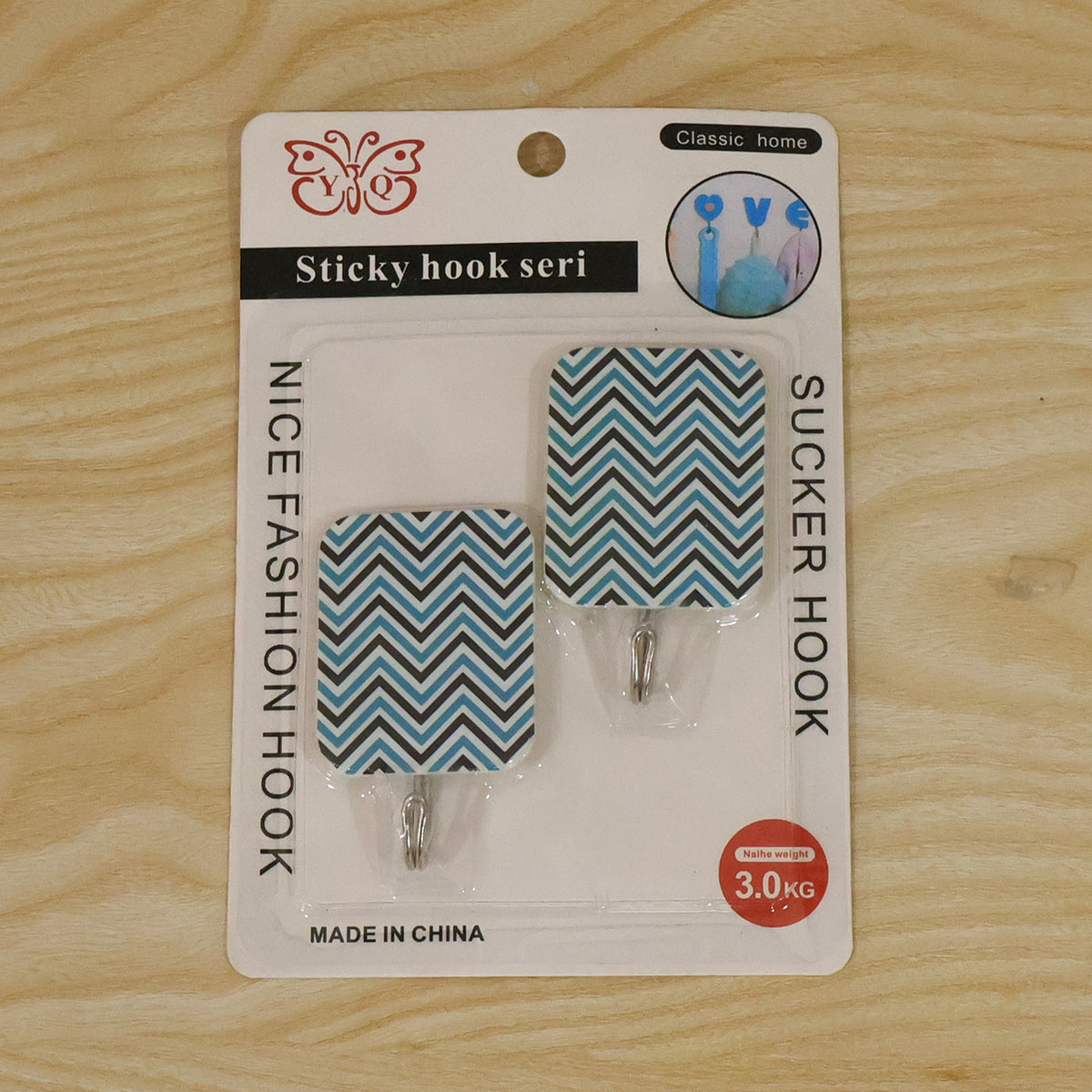 Self Adhesive Cartoon Wall Hooks for Home Doors and Wardrobes (2 Pc)
