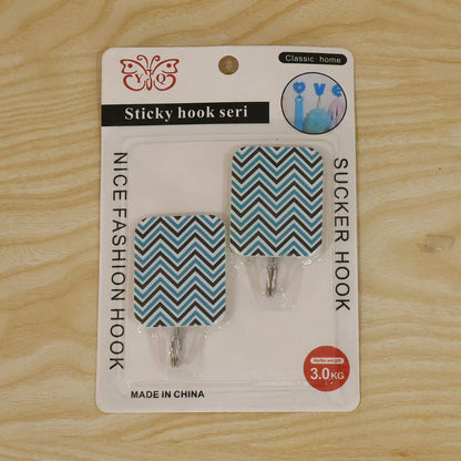 Self Adhesive Cartoon Wall Hooks for Home Doors and Wardrobes (2 Pc)