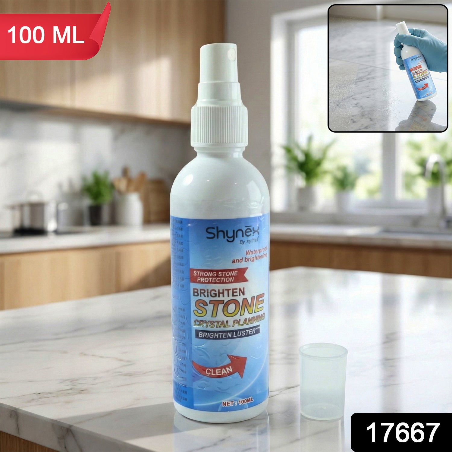 Stone Stain Remover & Crystal Plating Cleaner for Tiles (100 ML)