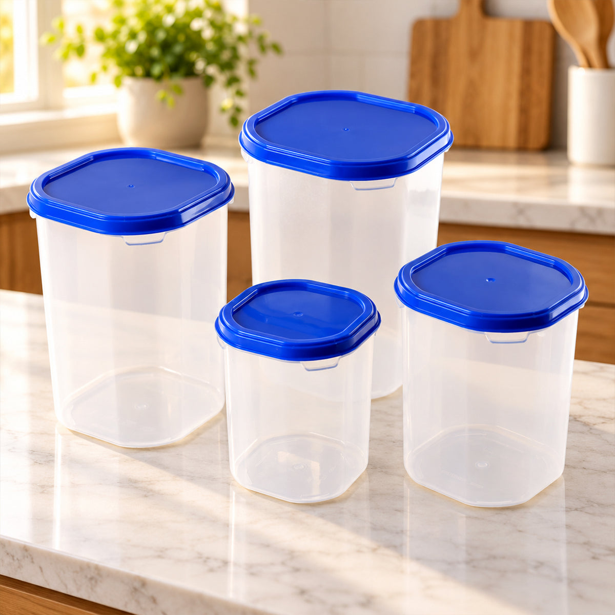 Storage containers white bg