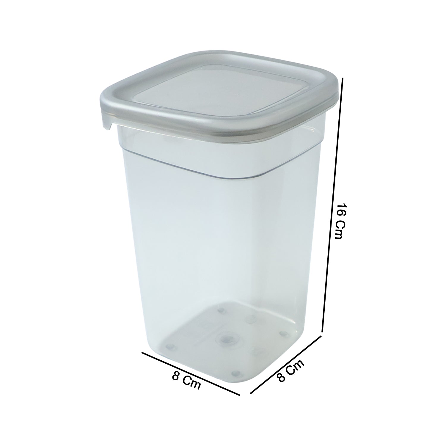 Plastic Multipurpose Kitchen Storage / fridge Container (1200 ML, 6 Pc)