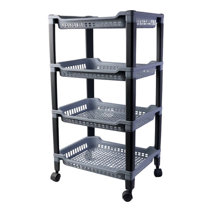 Apex 4-Layer Big Multipurpose Plastic Storage Rack