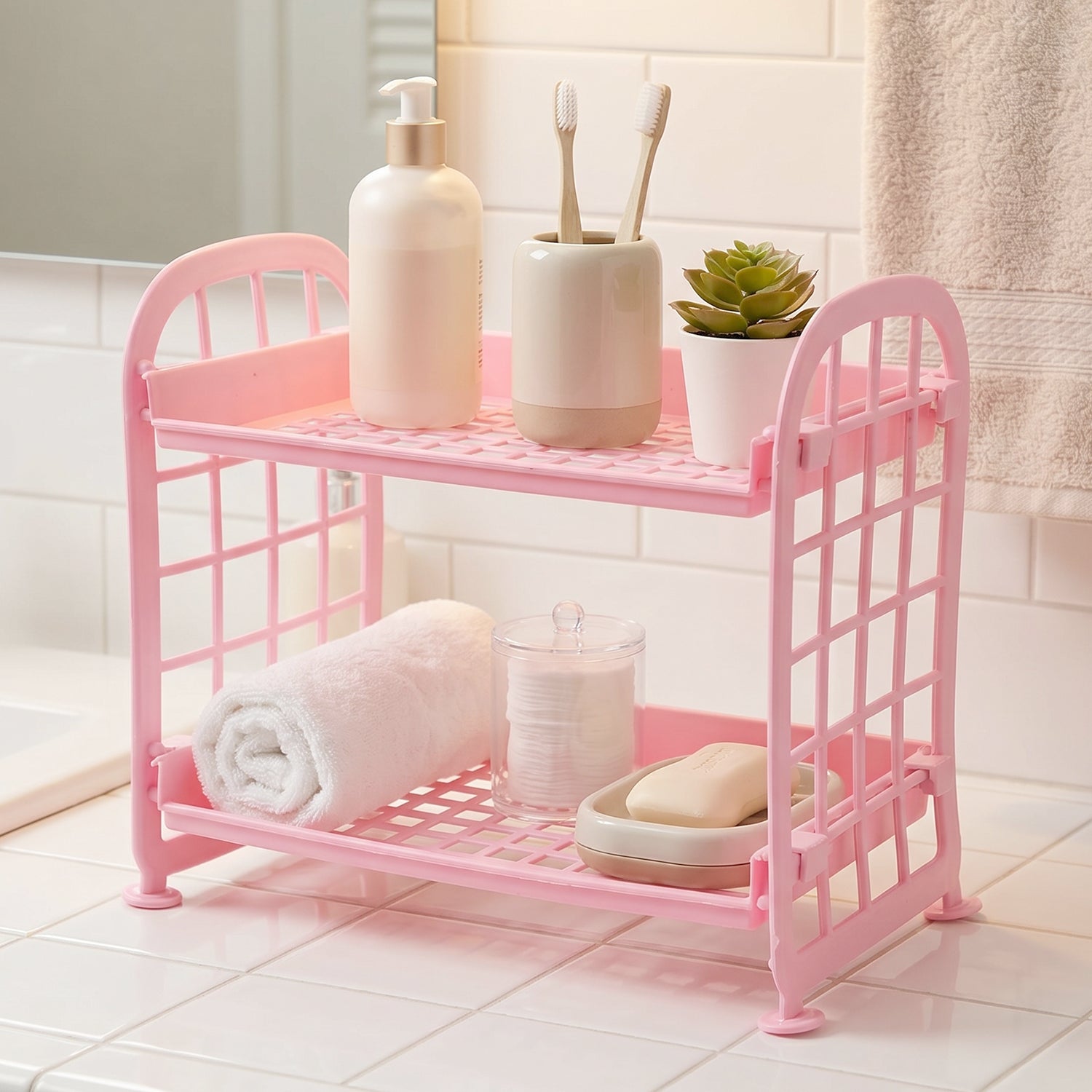 Small rack bathroom storage