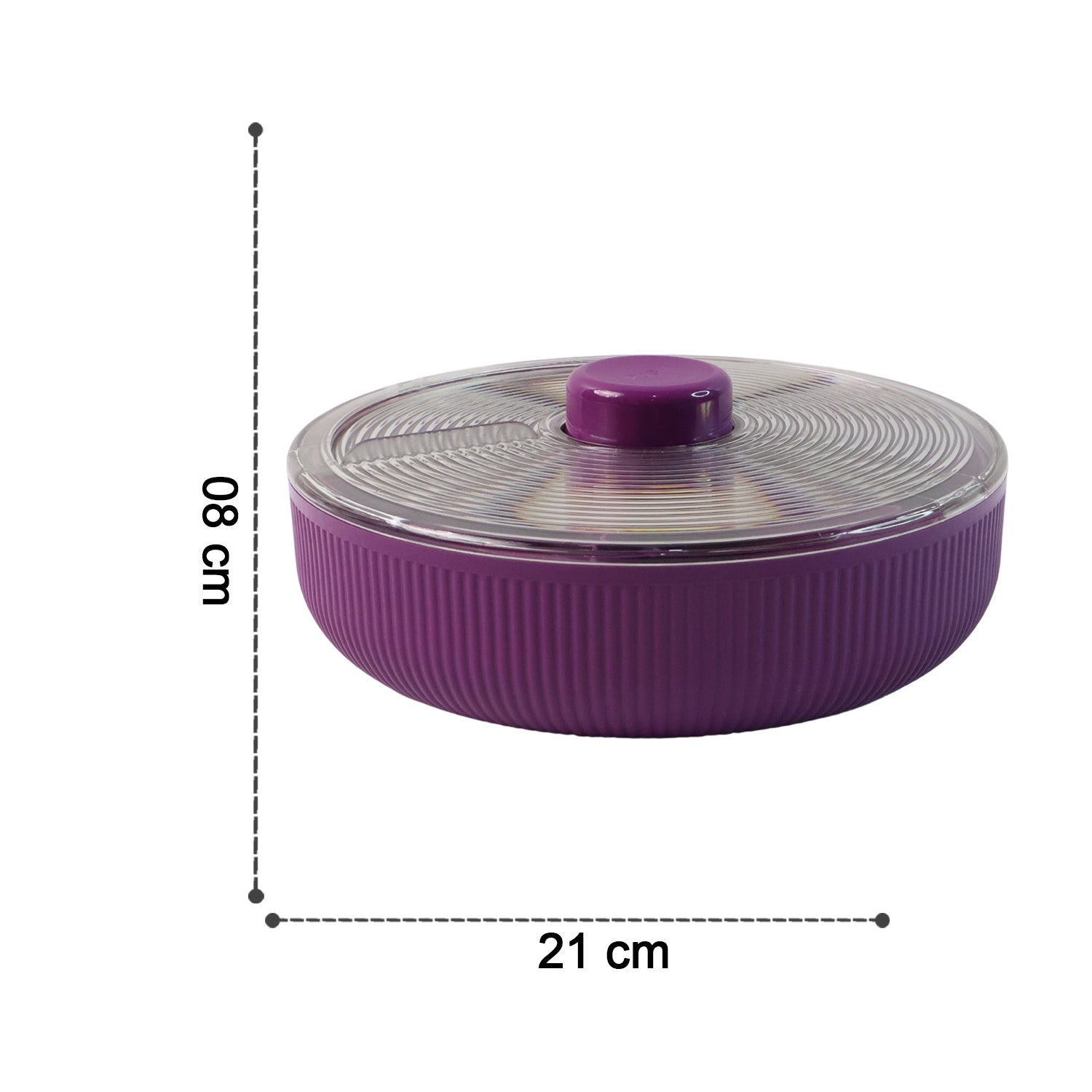 Supermom Multipurpose Round Rotating Dry Fruit & Snack Storage Container (1 Pc)