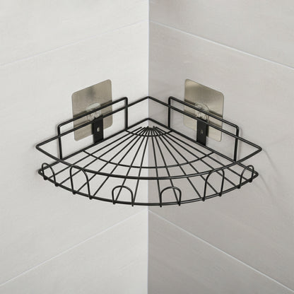 Wall-Mounted Corner Bathroom Storage Rack (1 Pc)