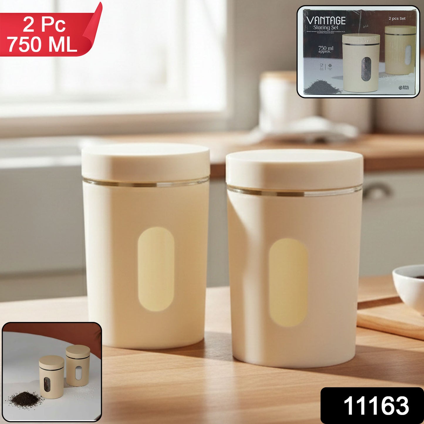 Airtight food storage containers for kitchen