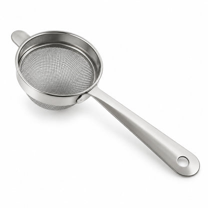 Apex Stainless Steel Tea Strainer with Long Handle, Fine Mesh Chai Chalni (1 Pc)