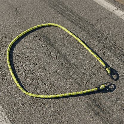 Elastic tie down rope with hooks