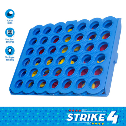Funskool Strike 4 – Classic Disc Dropping Strategy Game for Kids & Family