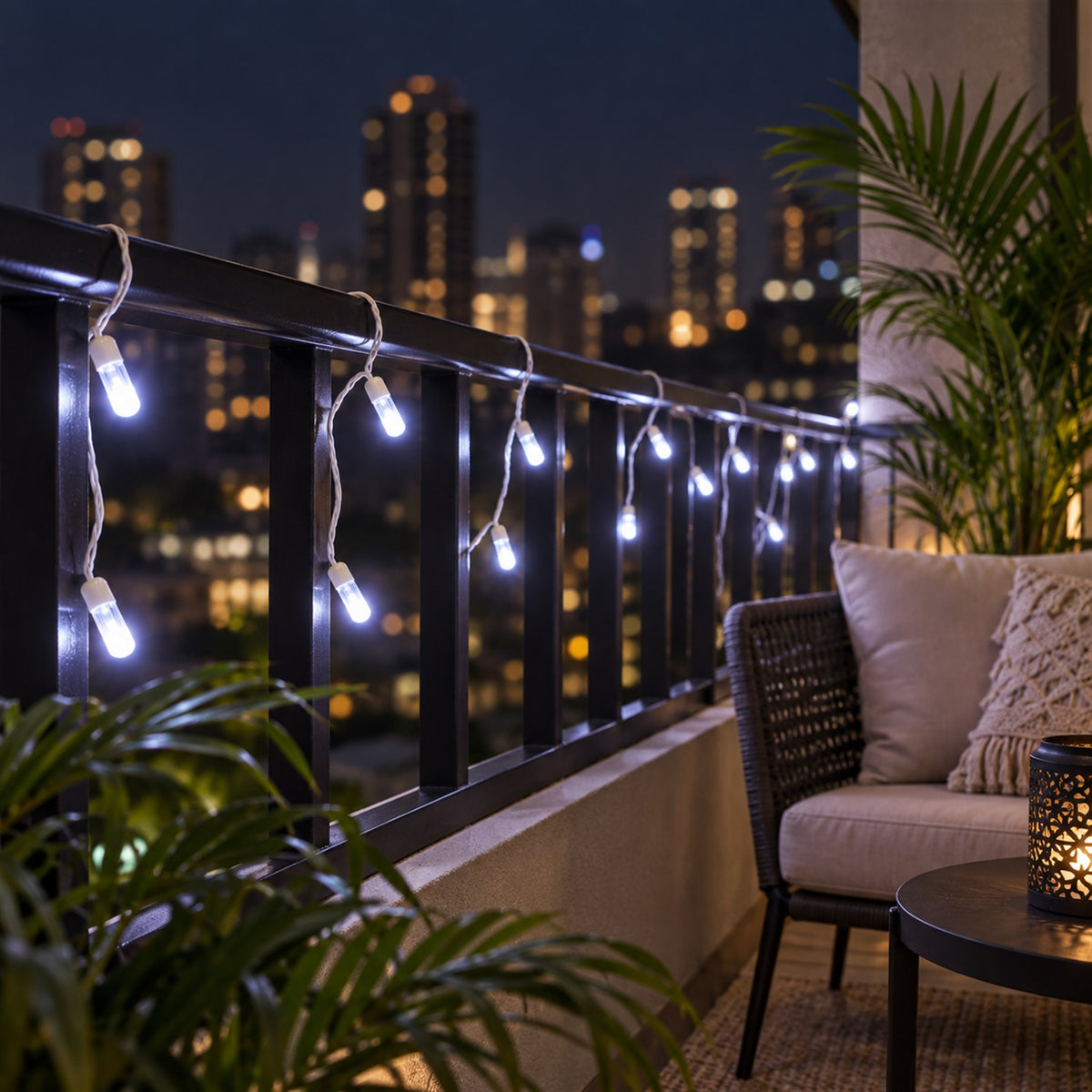 LED String Lights with Plug for Festive Home and Window Decoration (15 Mtr)