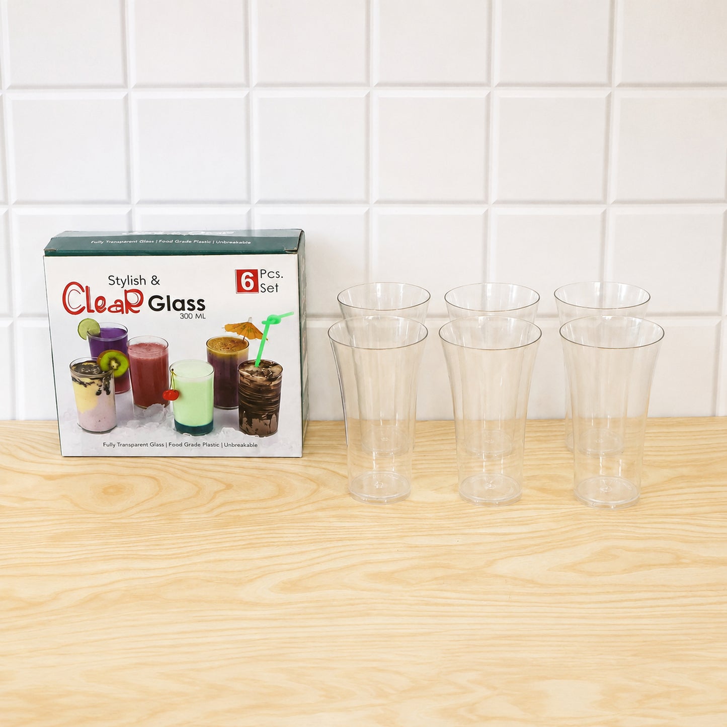 Plastic Juicy Glasses Set – 300ml Unbreakable | Serve Stellar