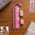 Pink Kids Stationery Set – 4-in-1 School Essentials