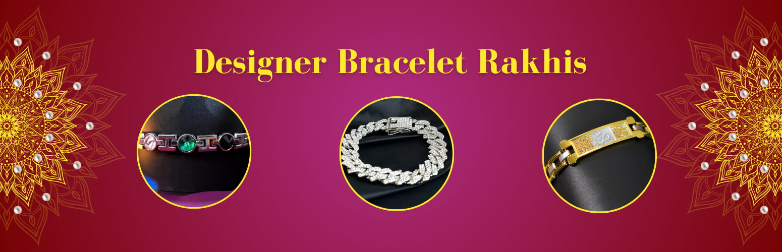 Stylish Designer Bracelet Rakhis for Brothers to Wear All Year