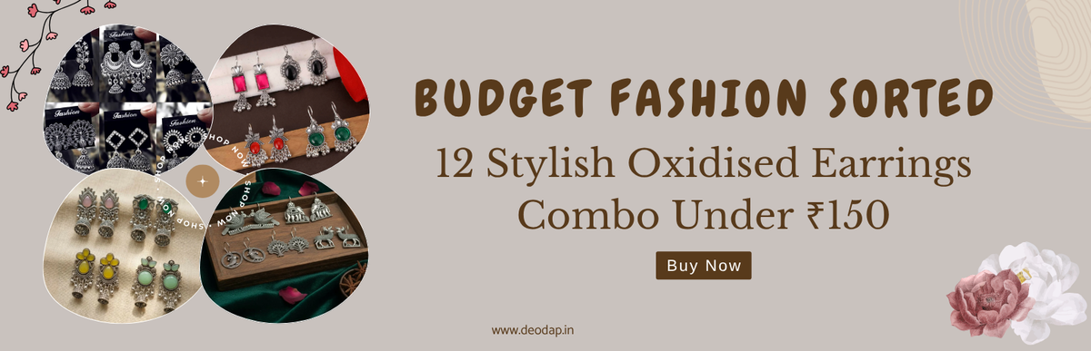 Budget Fashion Sorted: 12 Stylish Oxidised Earrings Combo Under ₹150