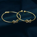 Knot Design Bangles – Elegant Stone Detailing for Timeless Style