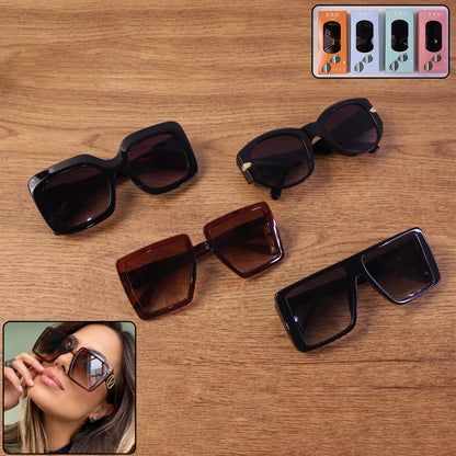 Stylish Oversized Square Sunglasses for Men and Women Mix Design (1 Pc)