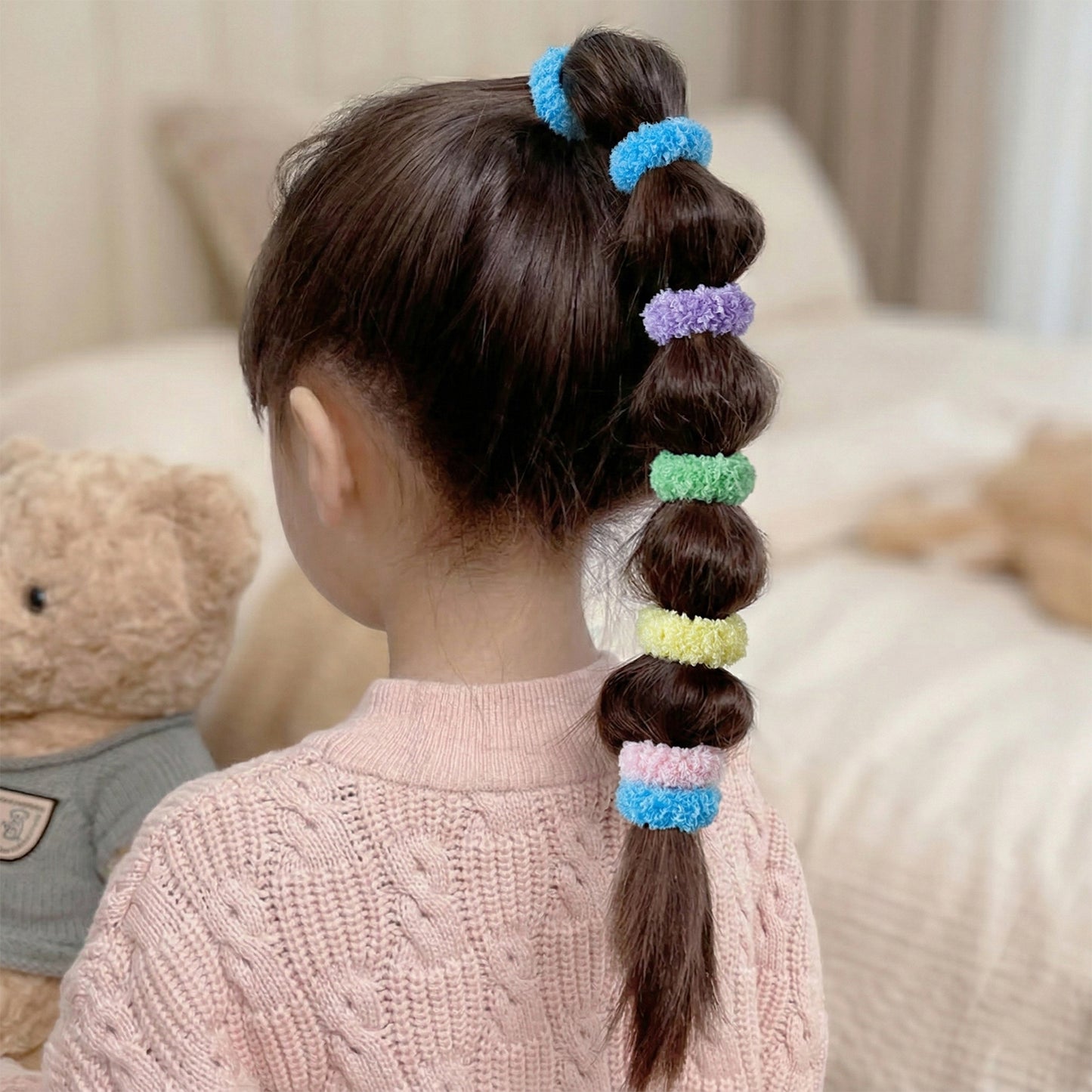 Elastic Hair Ties in Soft Terry Fabric