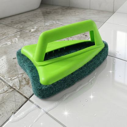 Triangular head of tile cleaning brush