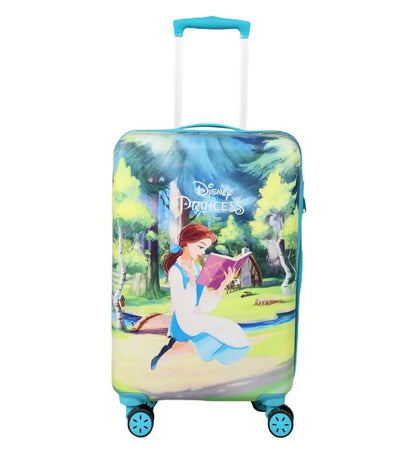 Novex Disney Princess Green Travelling Kids Trolley Bags for Girls Luggage 4 Wheels ( Green/18Inch)