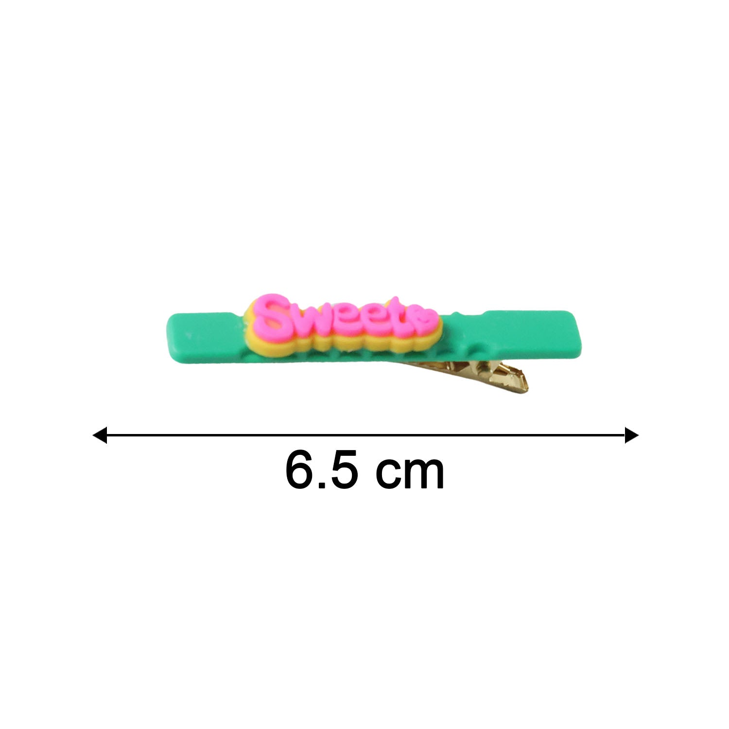 Sweet Text Decorative Hair Clip Set (4 Pc)