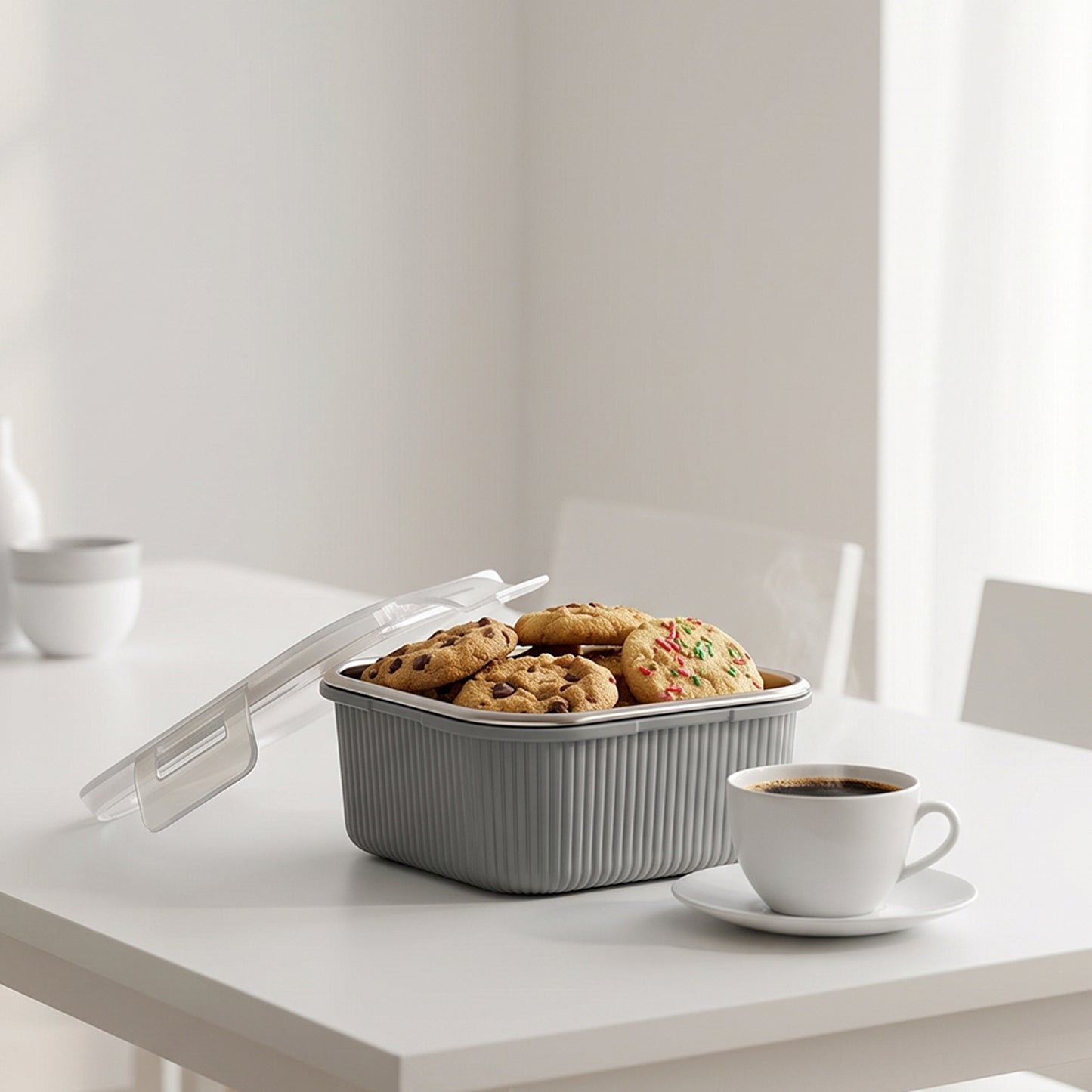 Square Stainless Steel Food Storage Container – 400ml Airtight