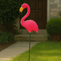 Pink Flamingo Garden Stake for Outdoor Décor – Waterproof Metal Flamingo Yard Ornament with Tall Stick (1 PC)