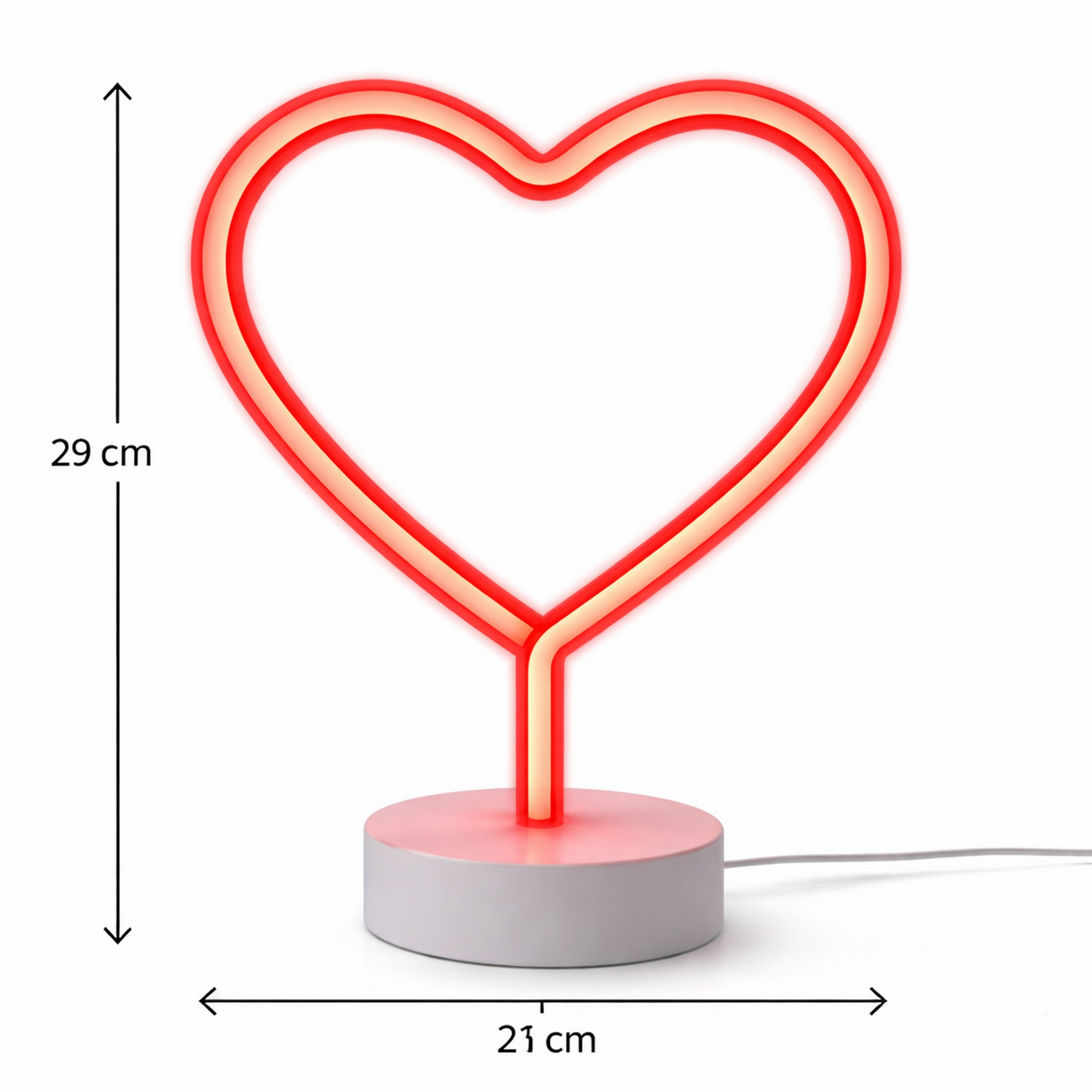 Heart Shape Neon LED Lamp | Romantic Night Light | Valentine Gift Decor