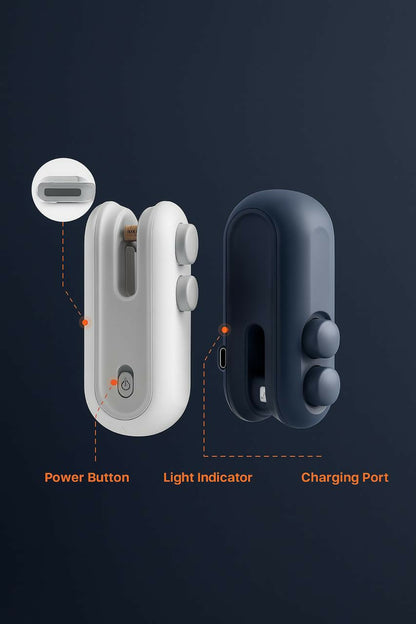 Rechargeable Mini Heat Sealing Machine | Portable Snack & Food Bag Resealer