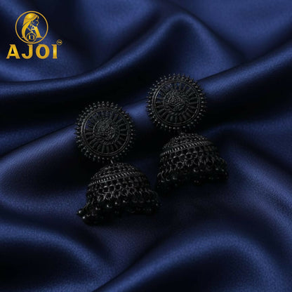 Black Oxidized Traditional Earrings