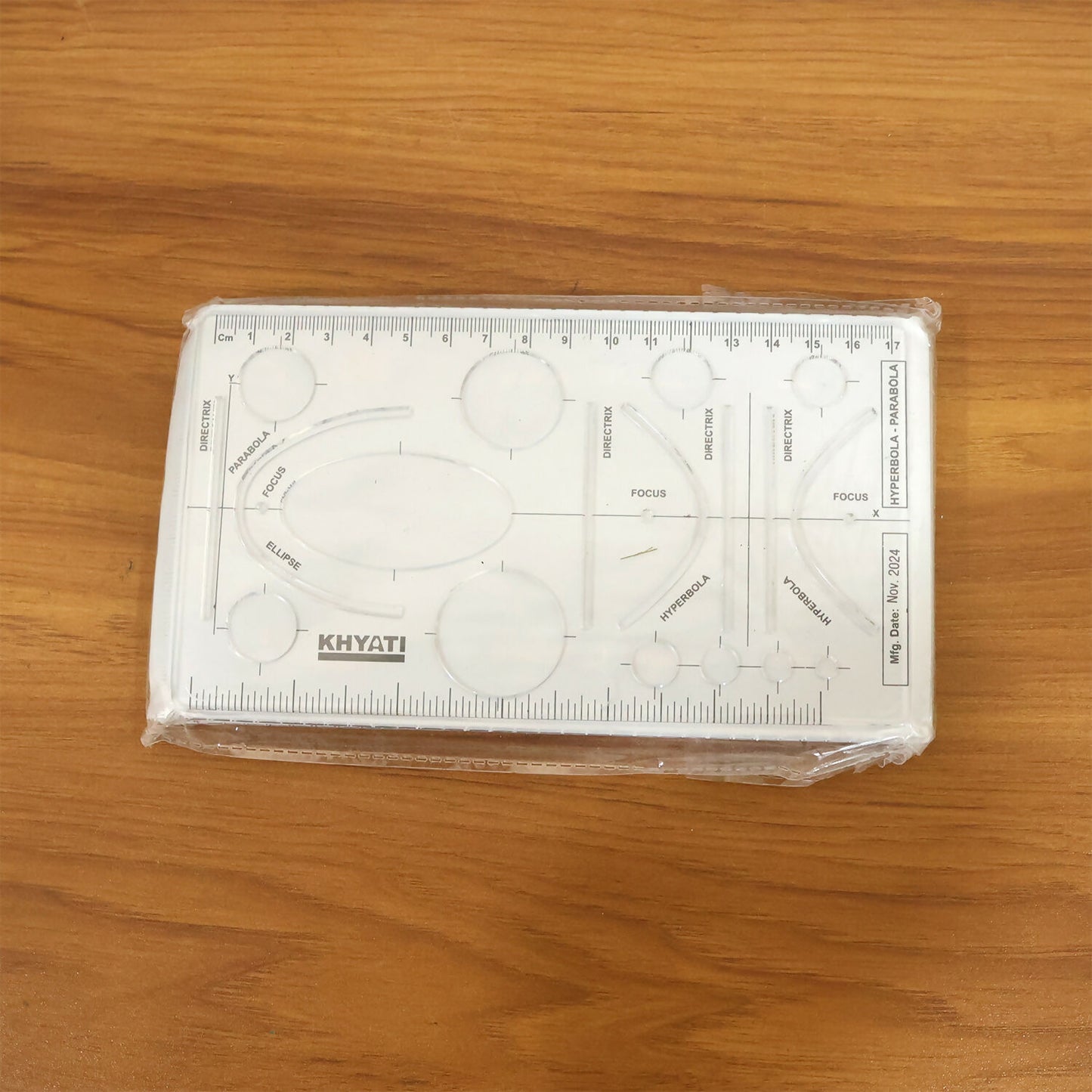 Mathematical Drawing Template Ruler Set with Ellipse Parabola Hyperbola Shapes (10Pcs)