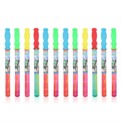 Vibrant bubble wands ideal for holiday and birthday celebrations.