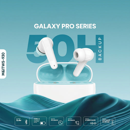 Galaxy Pro Series Wireless Bluetooth Earbuds (1 Pc, Mix Color)