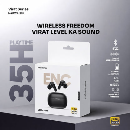 Virat Series Wireless Bluetooth Earbuds (1 Pc)