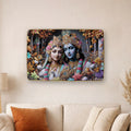 Radha Krishna Wall Frame – Divine Spiritual Home Decor (18x12 Inch)