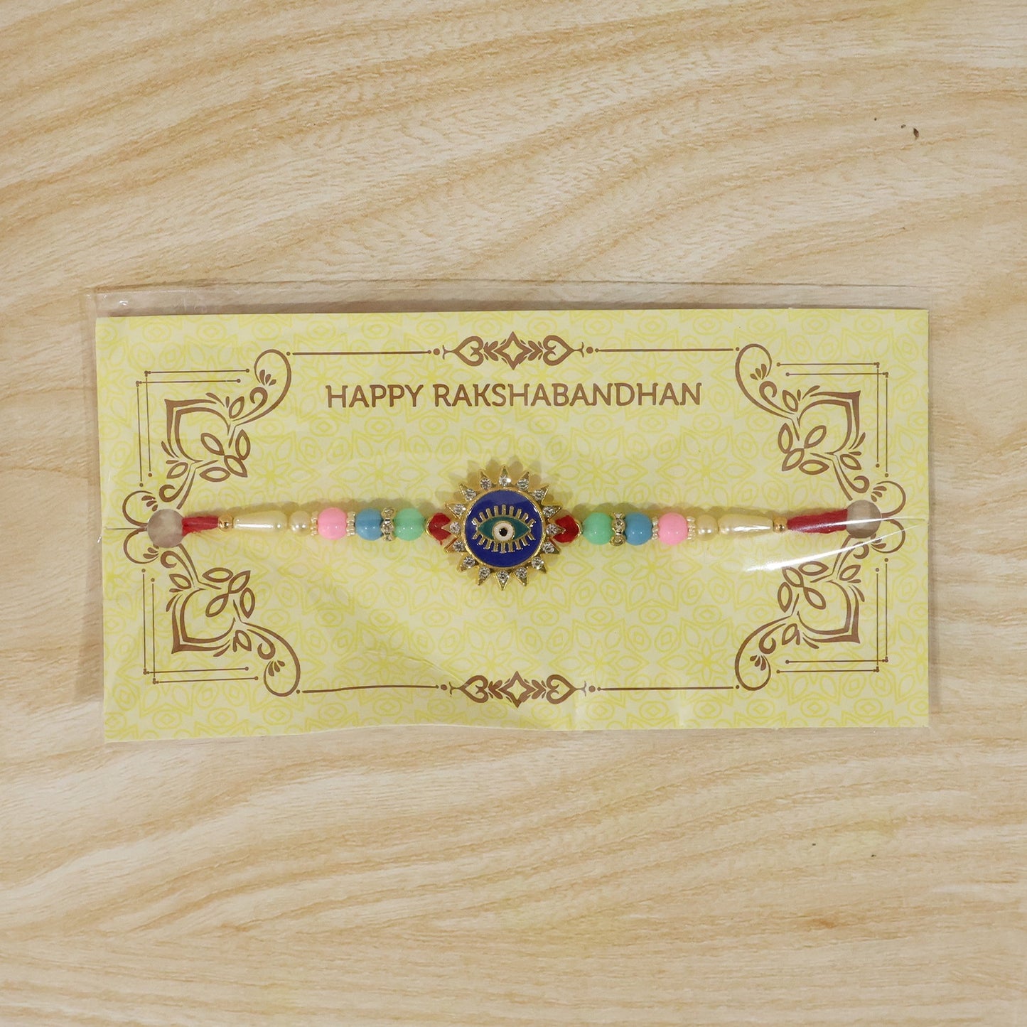 Evil Eye Sun Rays Designer Rakhi
