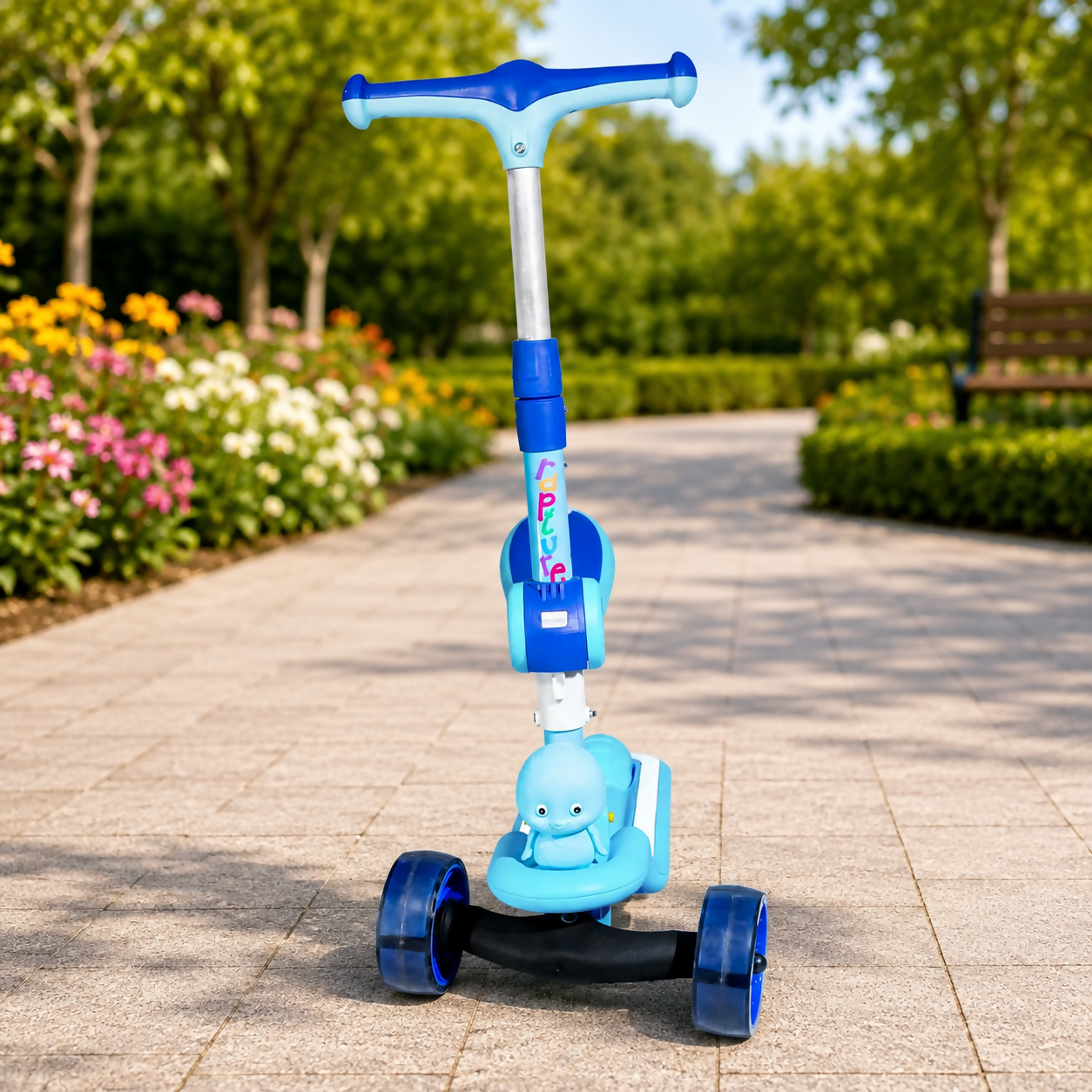Kids 3 Wheel Kick Scooter with Adjustable Handlebar for Boys Outdoor Ride