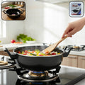 Hard-Coated Karahi Pan – Scratch-Resistant for Daily Cooking Durability