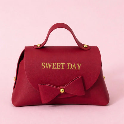 Maroon Mini Handbag for Women | Stylish Small Purse for Casual & Gifting