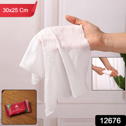 Ultra Soft Compact Disposable Travel Tissue Towel (1 Pc 30x25 Cm)