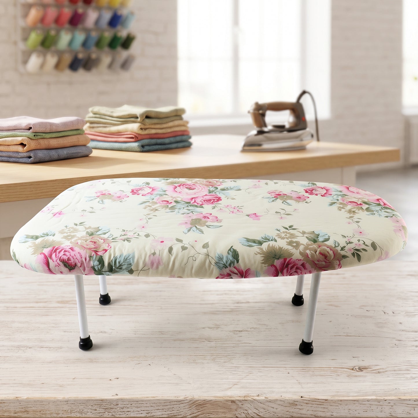 Foldable Tabletop Ironing Board, Portable Mini Iron Board with Cotton Cover (1 Pc)