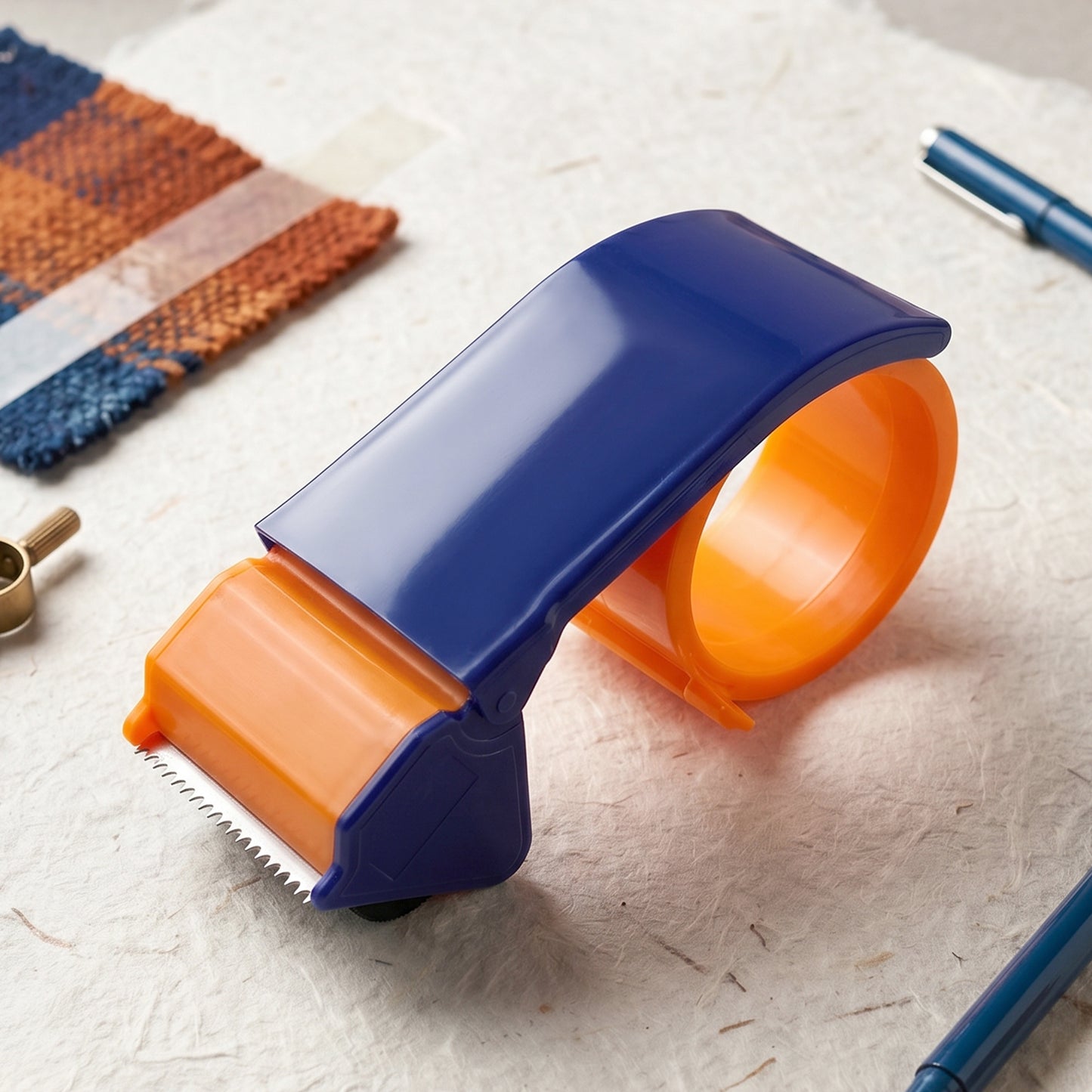 Tape roll cutter blade tool