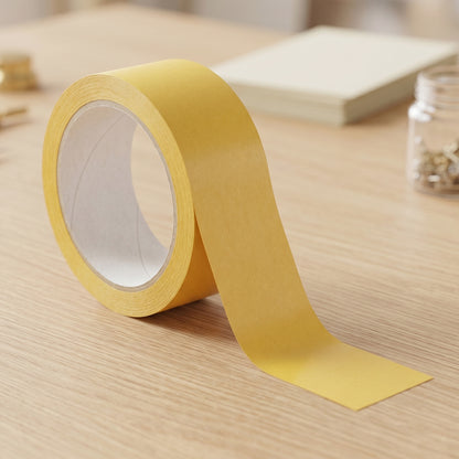 Handling and tearing the transparent adhesive grid tape