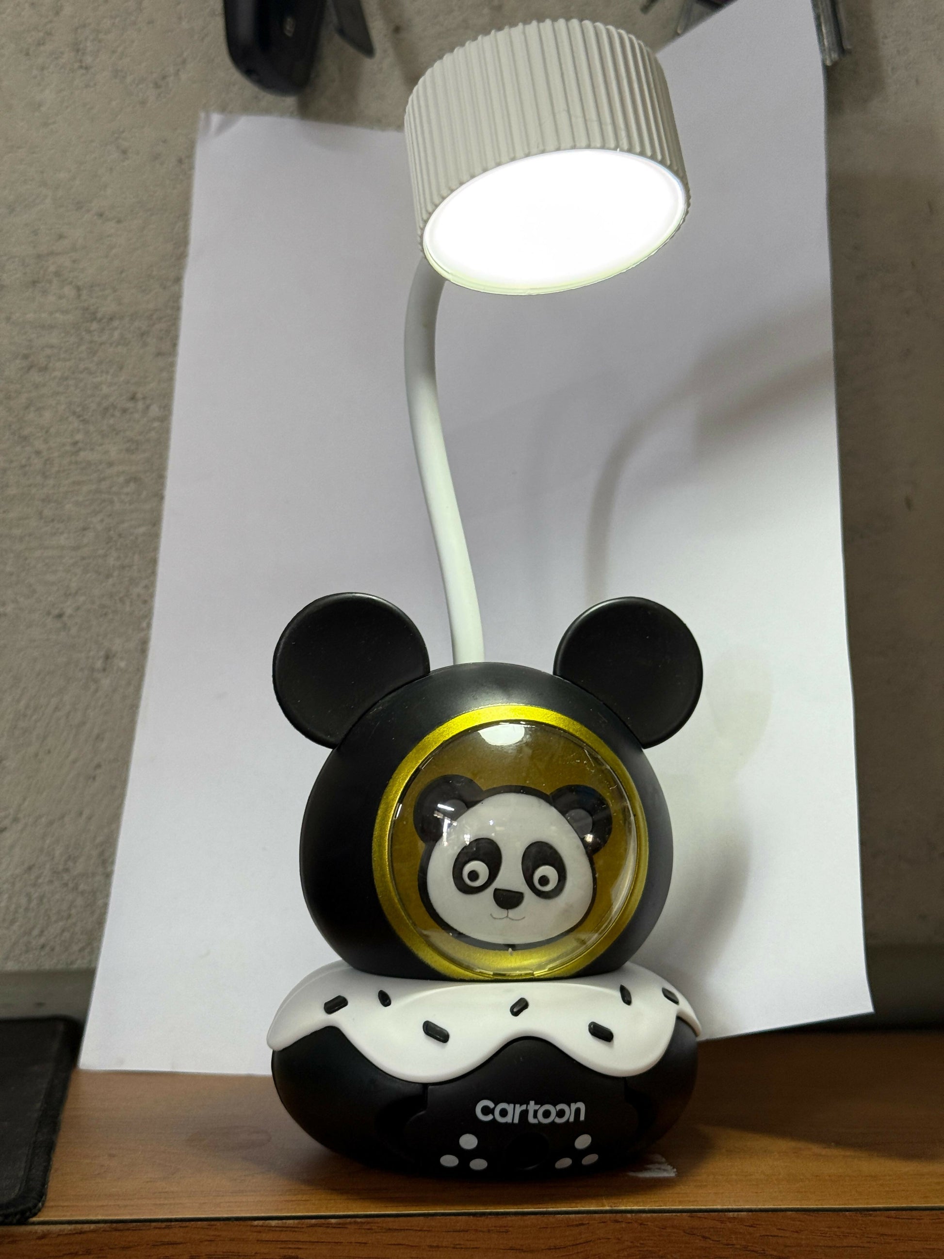 Panda Kids Desk Lamp with Pencil Sharpener & LED Study Light