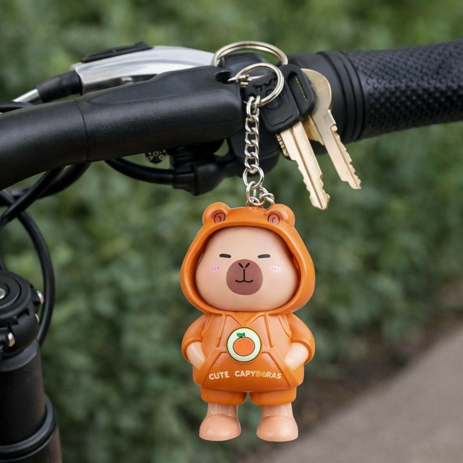 Cute Capybara Cartoon Keychain for Kids | Non-LED Backpack & Key Ring Charm