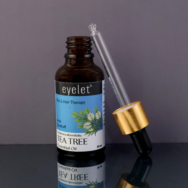Eyelet Tea Tree Essential Oil for Clear Skin & Scalp Purification Support – 30ML