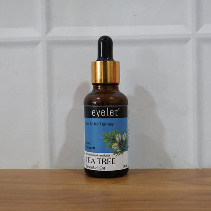 Eyelet Tea Tree Essential Oil for Clear Skin & Scalp Purification Support – 30ML